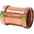 Viega 20748 ProPress Zero Lead Copper XL-C Coupling without Stop 3-Inch P x P