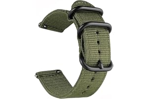 uEmoh Nylon Watch Straps, Quick Release Nylon Watch Bands for Men Women, Watch Band of Multiple Colors & Width(16mm,18mm, 20mm, 22mm)
