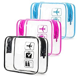 MODENGKONGJIAN TSA Approved Toiletry Bag, 3 Pcs