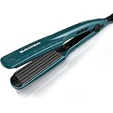 SAOSA Hair Crimper, Ceramic Crimping Iron for Root Volume &amp; 80s Stylish | 5 Heat, Fast Heat-Up, 60-Mins Auto-Off, 100&ndash;240v Dual-Voltage, 1&times;Free Glove Included, 360&deg; Swivel Cord, Ceramic Plates