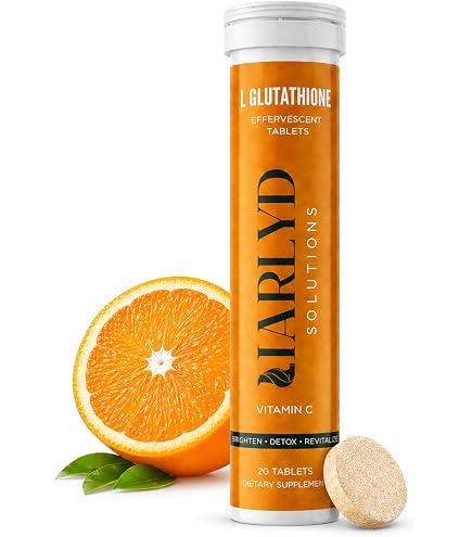 HARLYD SOLUTIONS L-Glutathione Effervescent Tablets with Vitamin C