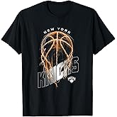 NBA New York Knicks Lightning Bolt Basketball Logo T-Shirt