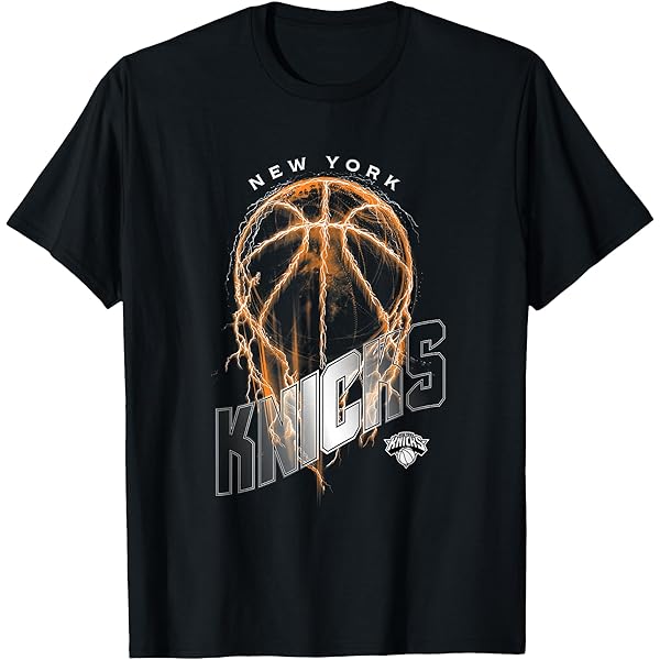 Amazon.com: NBA New York Knicks Wave Outline Team Logo T-Shirt
