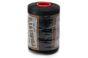 LA ESPIGA Espiga No.18-100% Nylon Omega String Cord for Knitting and Crochet - 19 Black