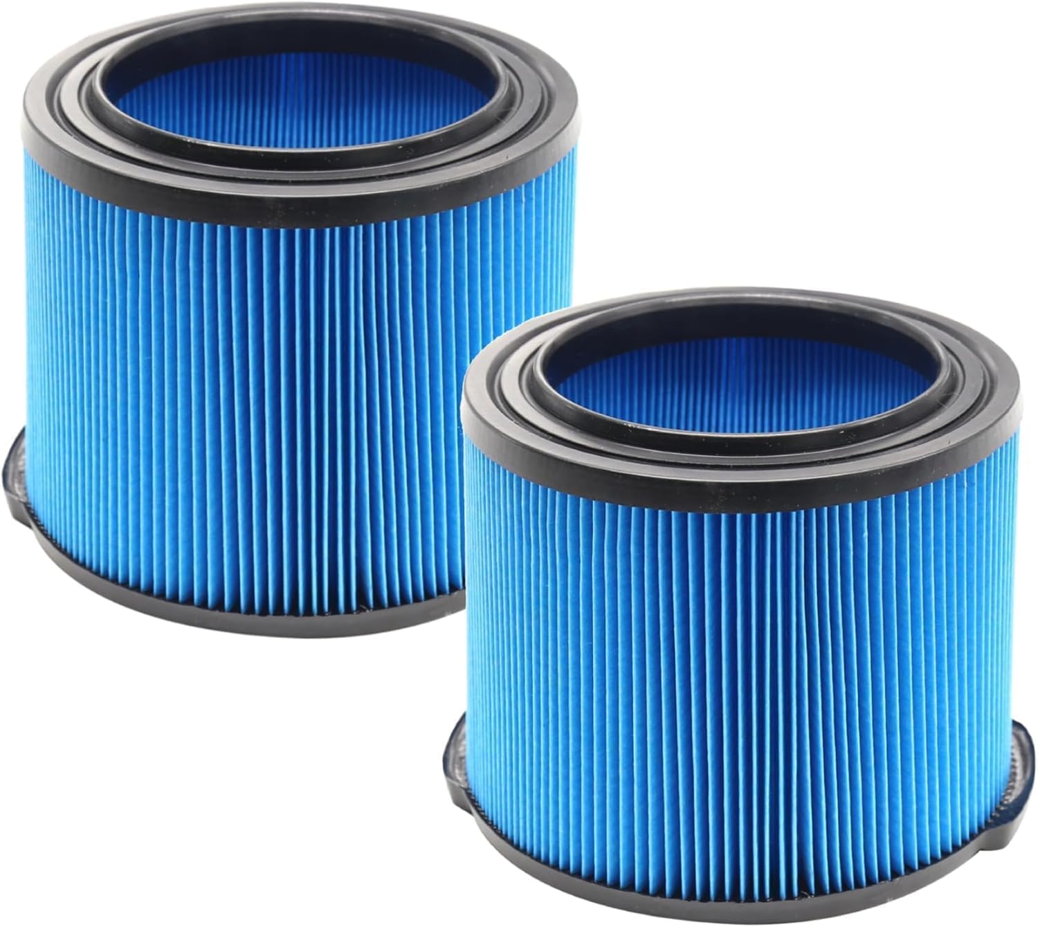 2 Pack Wet Dry Vac Filter VF3500 3 Layer Fine Filter, Half Height Replacement V3500 Filter for 3-4.5 Gallon Vacs WD3050 WD4050 WD4070 WD4522 4000RV 4500RV