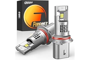 forenner Upgraded 9007/HB5 LED Bulb, 28000LM 700% Brighter 9007 LED Bulb Dual Beam, 1:1 Size Plug-and-Play, 6500K White LED Light, 99% Canbus Ready, Pack of 2