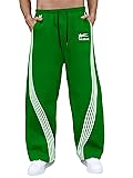 GORGLITTER Men's Baggy Wide Leg Sweatpants Y2K