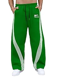 GORGLITTER Men's Baggy Wide Leg Sweatpants Y2K
