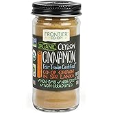 Frontier Natural Products Cinnamon, Og, Grnd Ceyln, Ft, 1.76-Ounce