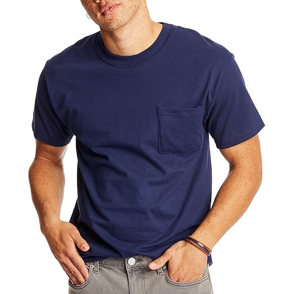 トップス POCKET & CREW 2PACK LS T-SHIRTS NAVY S U.S. Polo Assn. Men's Crew Neck Pocket T-Shirt with Small