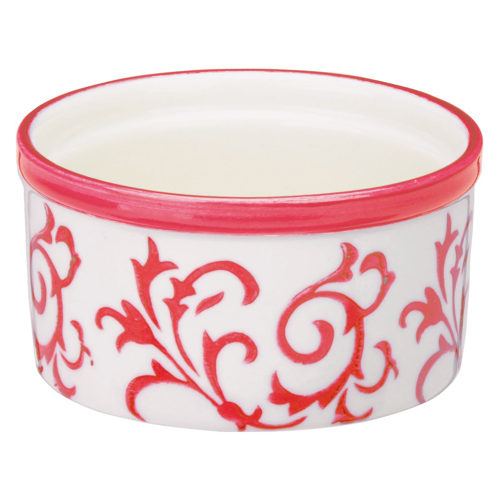 Heritage Set of 4 Ramekins Red, Ceramic, 90x90x45 cm