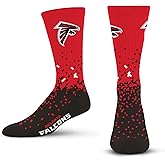 For Bare Feet NFL mens Spray Zone Crew Sock Nfl