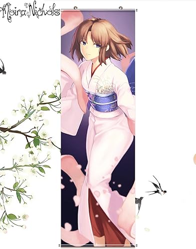 Amazon Moira 等身タペストリー 空の境界 両儀式 りょうぎしき Ryougi Shiki アニメ ポスター 掛ける絵 漫画 巻物 軸物 スクロール軸 アニメ周辺 おしゃれ 萌え カスタム可能 50cmx160cm アニメ 萌えグッズ 通販