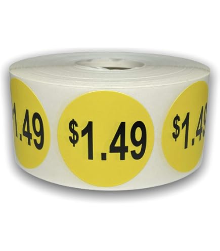 1000 Bright Red "Special 2/7.00" Price Point Stickers - Retail Sale Labels (1.5")