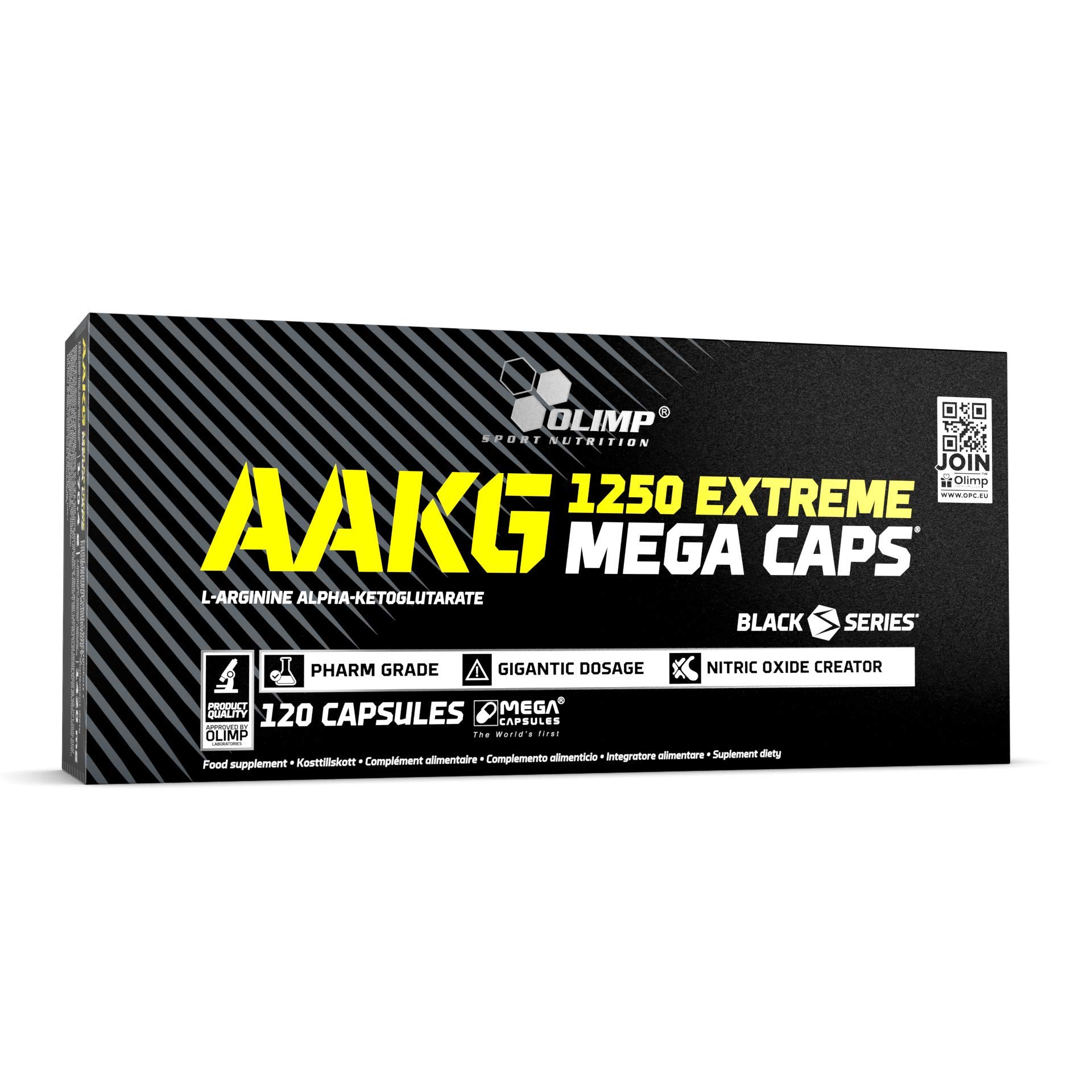 OLIMP SPORT NUTRITION Olimp AAKG Extreme Mega Capsules - Pack of 120 Capsules