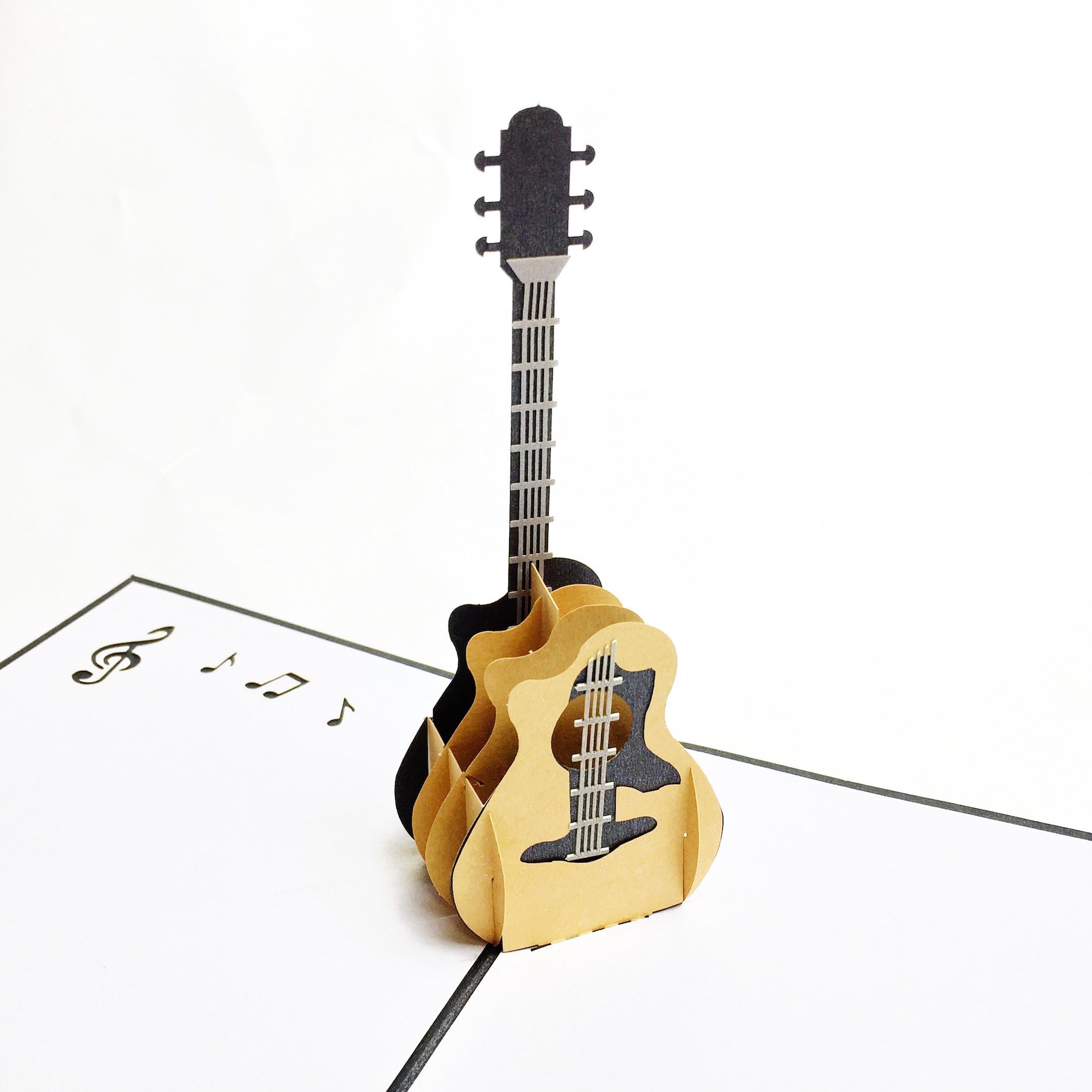 Creve 3D Popup Greeting Card Birthday Card Celebration Card Acoustic guitar