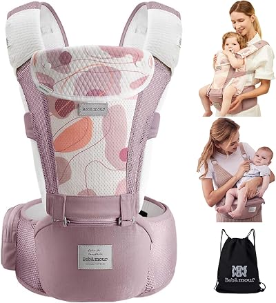 bebear Bebamour Baby Carrier 0–36 Months Ergonomic Hip Seat Pink