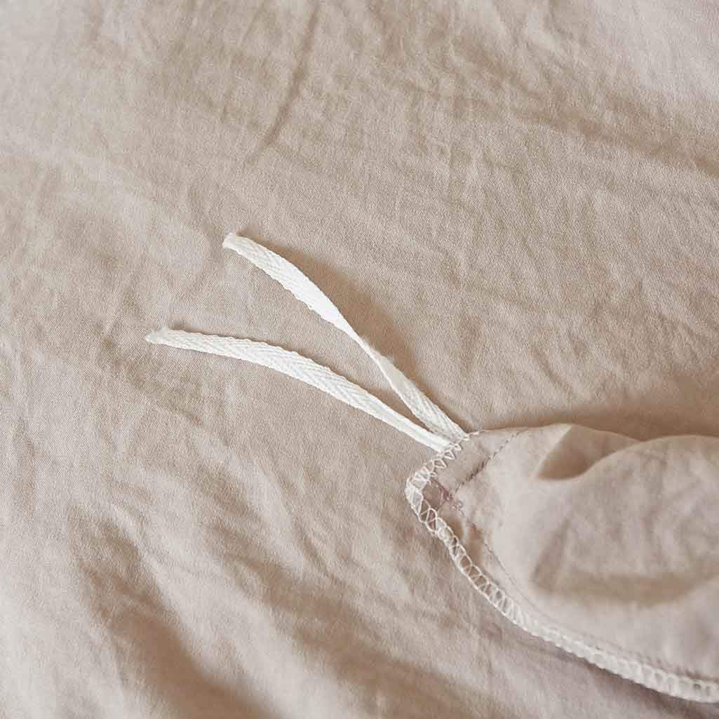 Lannomo Duvet Cover Set with Strap Closer-Ultra Soft 100% Washed Cotton Microfiber 3 Piece Set with 2 Pillow Shams Insert Comforter Protector-Full/Queen(90\