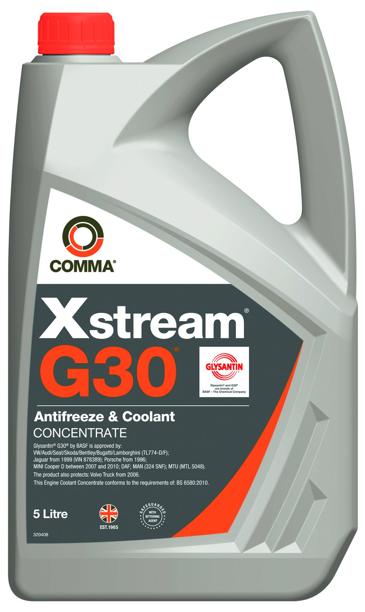 Comma XSR5L Xstream G30 Antifreeze and Coolant Concentrate, 5 Liter, Violet