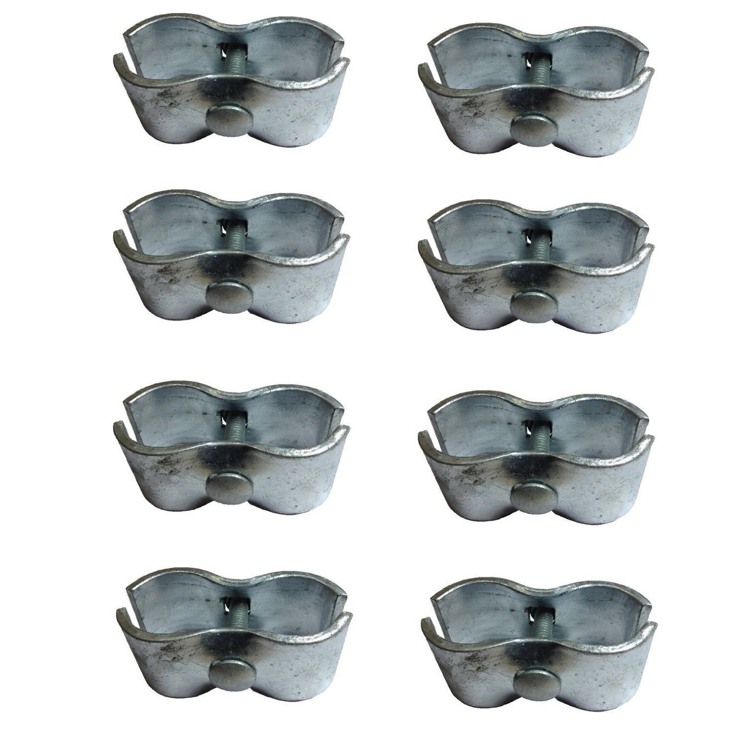 Reviews Chain Link Fence Panel Clamps Kennel Clamps (8 Set) for 13/