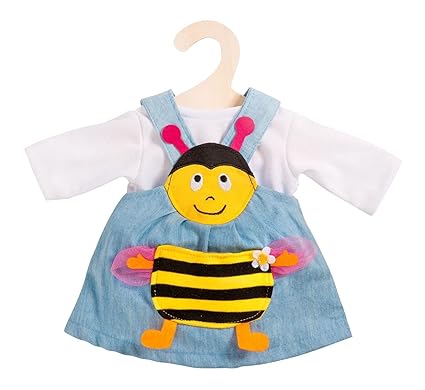 Heless 1588 Fröhliches Bienenkleid, 2-teilig, Größe 28-35 cm