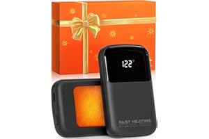 HOTDOT Rechargeable Hand Warmers 3200mAh with Temp & Battery Display, Pocket Electric Heater Gift for Men & Women, Office, Travel, Summer AC Use