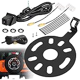 AUTOBABA Car Rear View Back Up Camera Reverse Camera with Wire Adapter | Compatible with 2007-2018 Jeep Wrangler Spare Tire Mount Waterproof Wide Angle Removable Camera