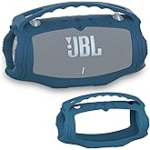 XEGIMOR Silicone Cover Case Compatible with JBL Xtreme 4 Portable Bluetooth Speaker, Soft Skin Sleeve for JBL 4 Xtreme 4 Bluetooth Speaker(Blue Case) (Blue)