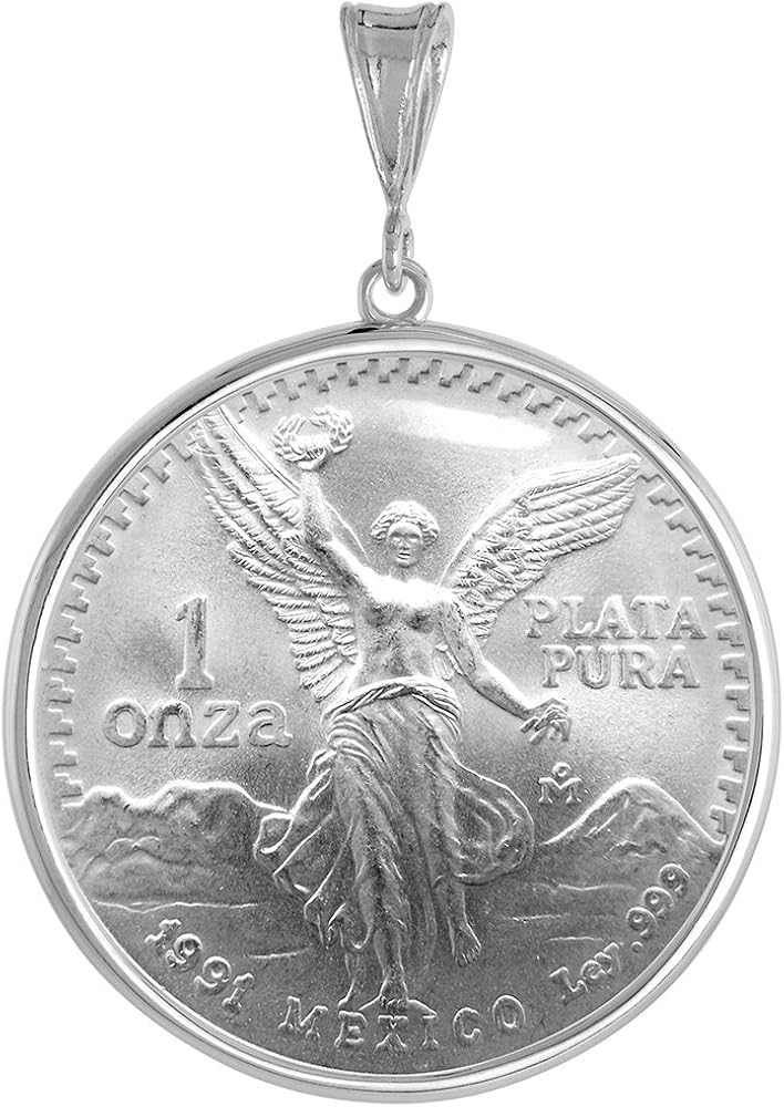Sterling Silver 1 Onza Plata Libertad Bezel 36 mm Coins