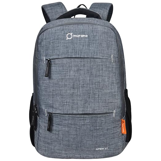 Murano Apex 27 Ltr Laptop Backpack for 15.6 inch Laptop and Polyester Water Resistance Backpack- Grey
