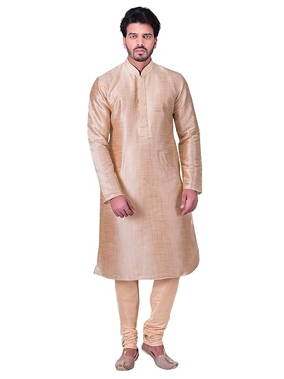 Men's Regular Fit Kurta & Churidar Set (S952679)