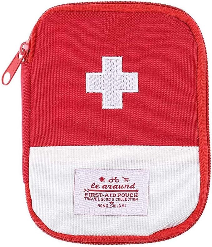 Emergency Blanket Medical Pouch Mini First Aid Kit Foldable Storage Box