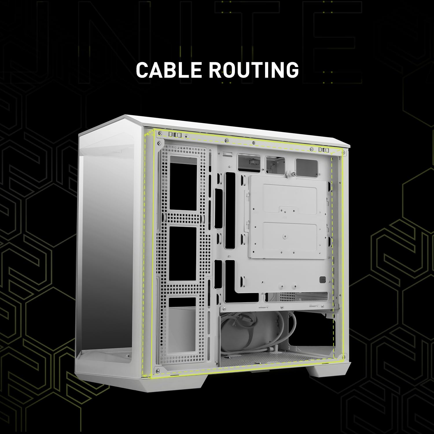 MSI MAG PANO M100R PZ White - Premium Mid-Tower Gaming PC Case - Tempered Glass Side Panel - ARGB 120mm Fans - Liquid Cooling Support up to 360mm Radiator - White Color Case
