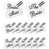 Panitay 12 Pairs Bride Bridesmaid Socks White Cotton Bridesmaid Gifts Funny Novelty Bridal Sock Wedding Proposal Gift Socks for Women Bridal Shower Bachelorette Party Favors Decorations