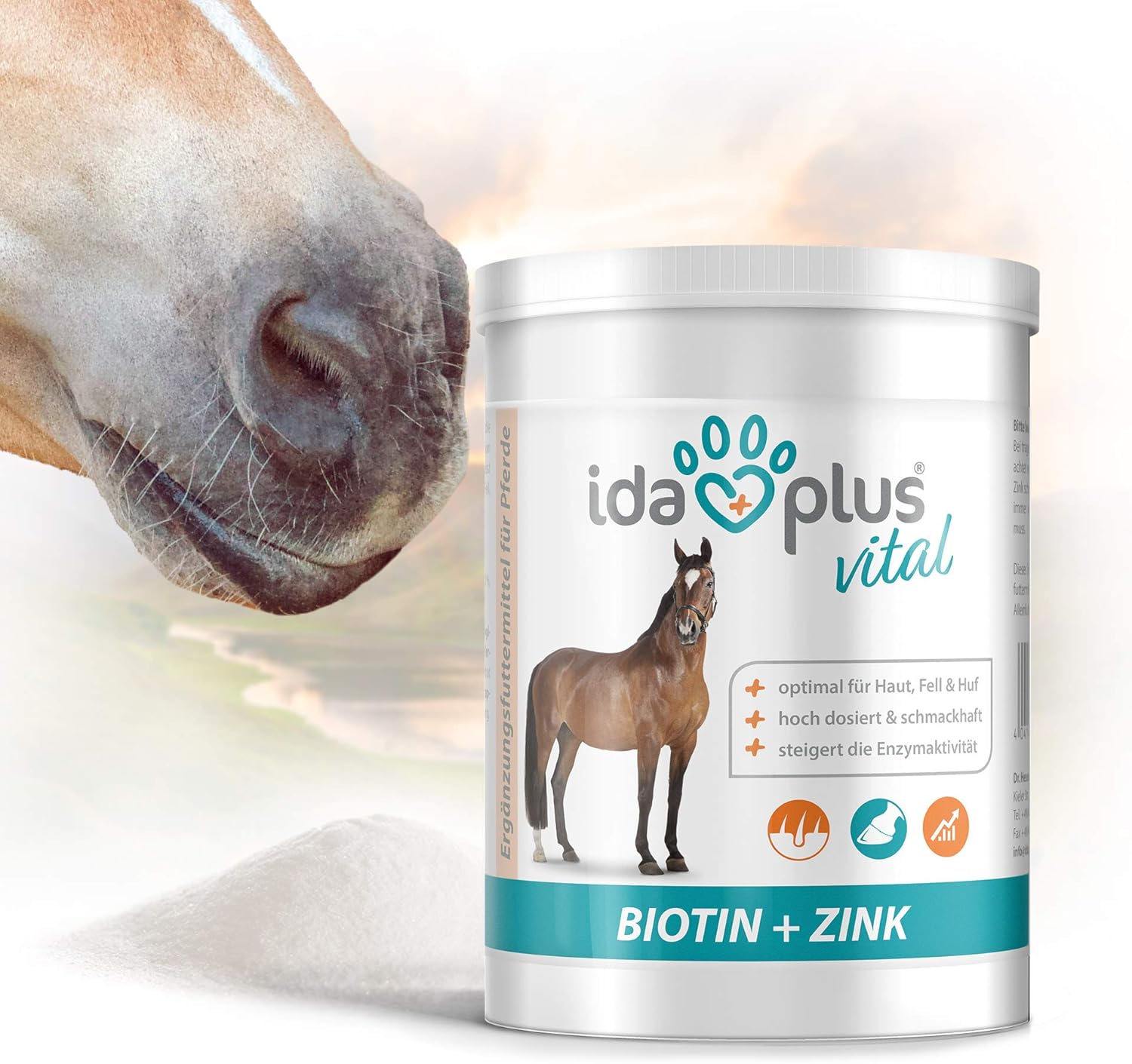 Ida Plus – Biotin Zink (750 g) – Mineral-Futter für Pferde – schöne ...
