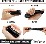 Cando TheraPutty 2 oz Black - Strong Therapeutic Modelling Clay view 3