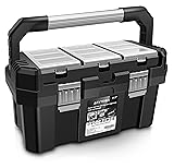Anyyion 14 Inch Tool box with Removable Tray, Truly