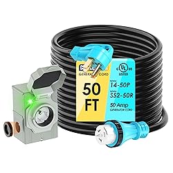 CircleRiver UL Listed 50 Amp 50 Feet Generator Cord