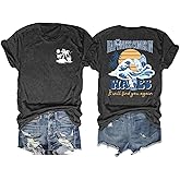 Hawaiian Shirts Womens Beach Tropical Palm Trees Graphic Tshirt Summer Vacation Short Sleeve Tee Tops