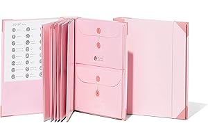 Savor | 2025 Updated Edition The Folio™ Document Organizer|Custom Dyed Cloth Bound Expanding File Folder for Important Papers, Emergency Binder,Birth Certificates,Social Security Cards, and Passports