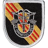 Bayonet Design - 5th SFG (A) Embroidered Flash and Insignia Patch - Green Beret - De Oppresso Liber ODA - Fort Campbell, Kentucky