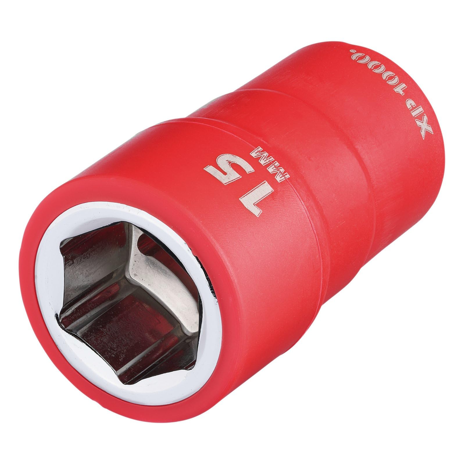 Draper XP1000 17643 VDE Socket, 3/8" Sq. Dr., 15mm