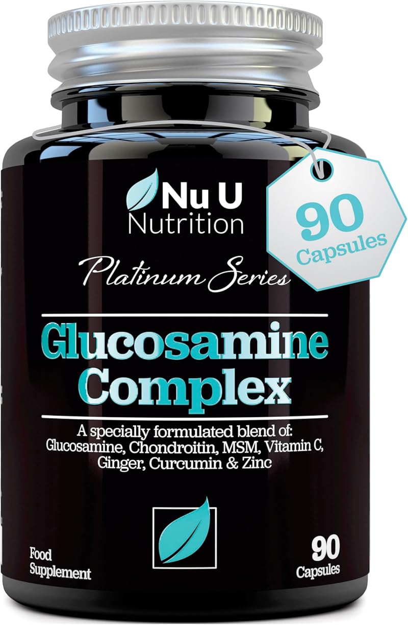 Nu U Nutrition Glucosamine and Chondroitin High Strength Complex 90 Capsules