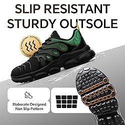 DRRHINO Steel Toe Shoes for Men Women Comfortable