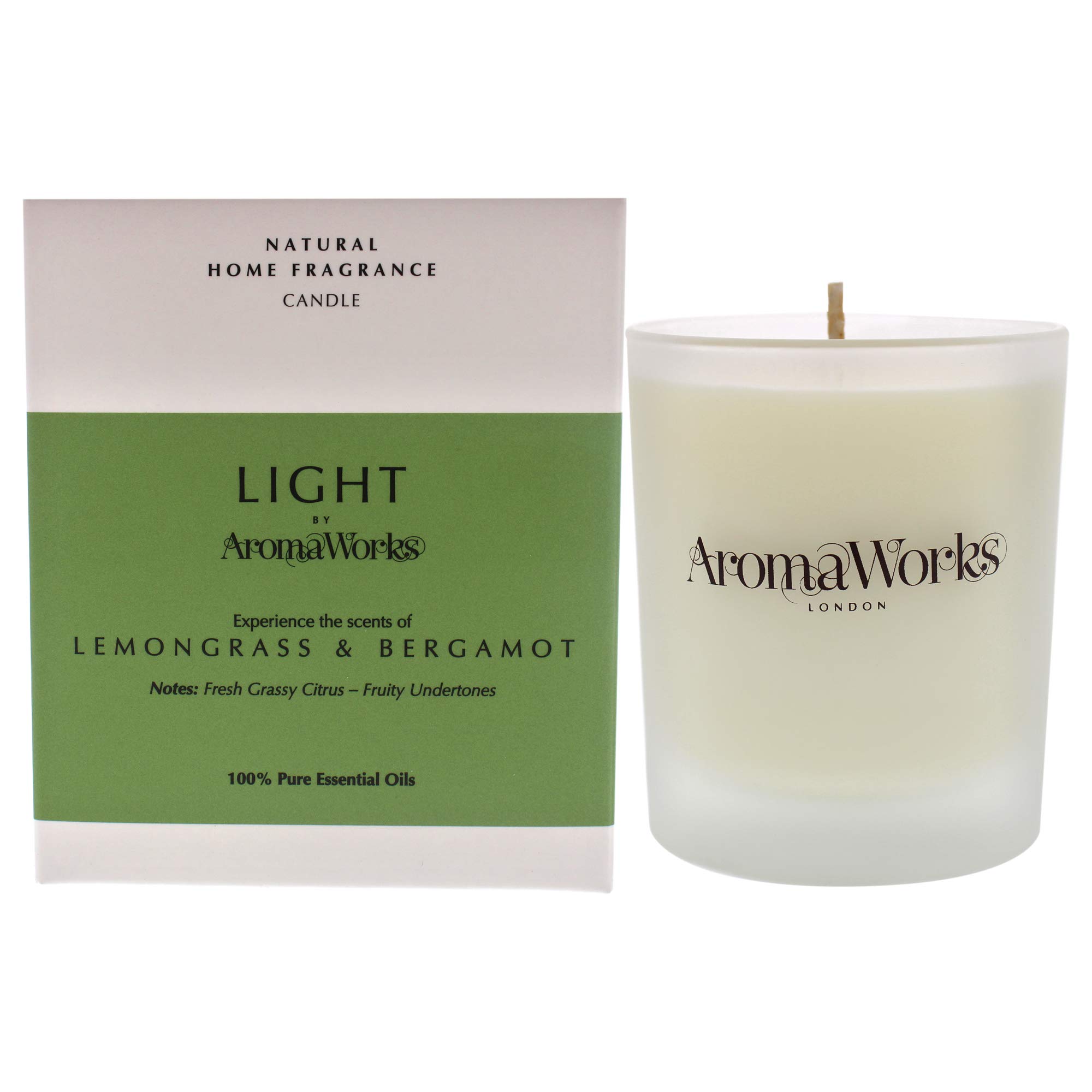 Aromaworks Light 30cl Candle, Lemongrass & Bergamot
