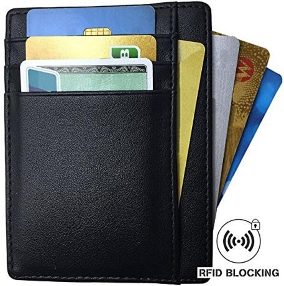 Mens Slim RFID Blocking Front Pocket Card Wallet