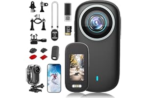 New Upgrade POV 4K Camera, 128GB Action Body Cam with Audio& Video, Ultra Wide Angle,Preview Shooting, Night Vision, for Vlog