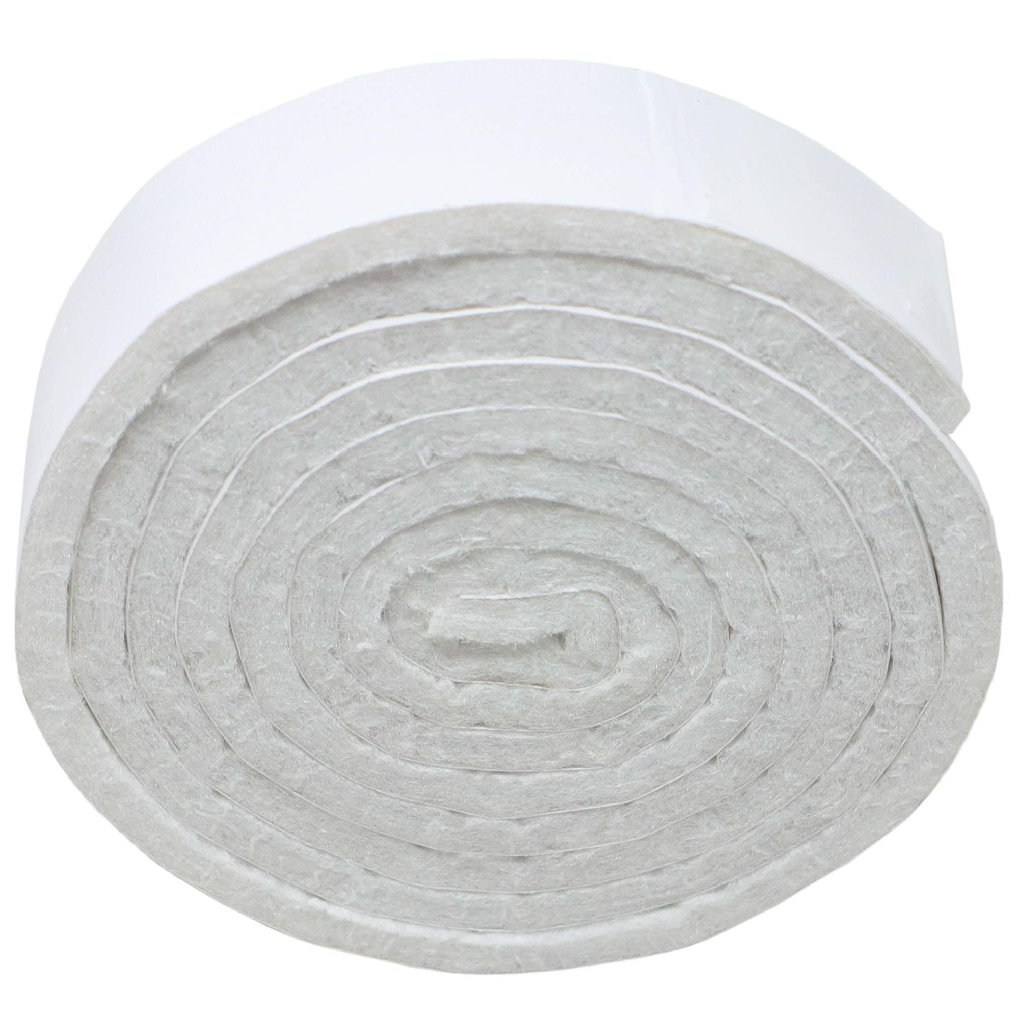 Adsamm® / 1 x self-adhesive Felt Strip/White / 0.75x39.37'' (19x1000 mm) / rectangular / 0.138'' / 3.5 mm thick stick-on furniture felt glides/Furniture & Chair Glides