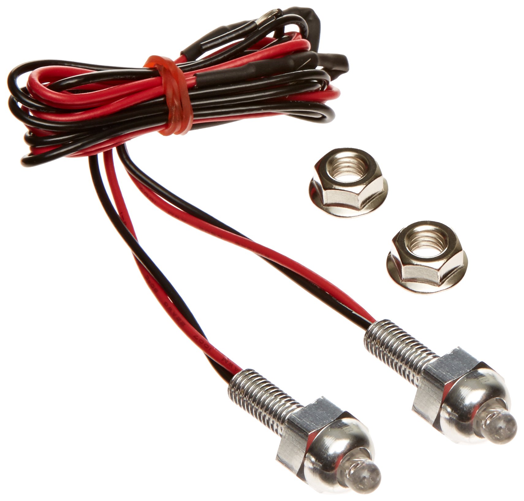 Gear Gremlin GG315SR Universal LED Accent Light with Casing, Silver/Red, Set of 2