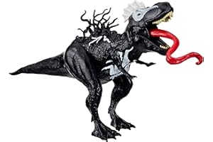 SPIDER-MAN Marvel Epic World of Action VenomVersus Venomsaurus Rex 16-Inch (40cm) Action Figure with Dino Chomp Action, Super Hero Toys for Kids Ages 4+